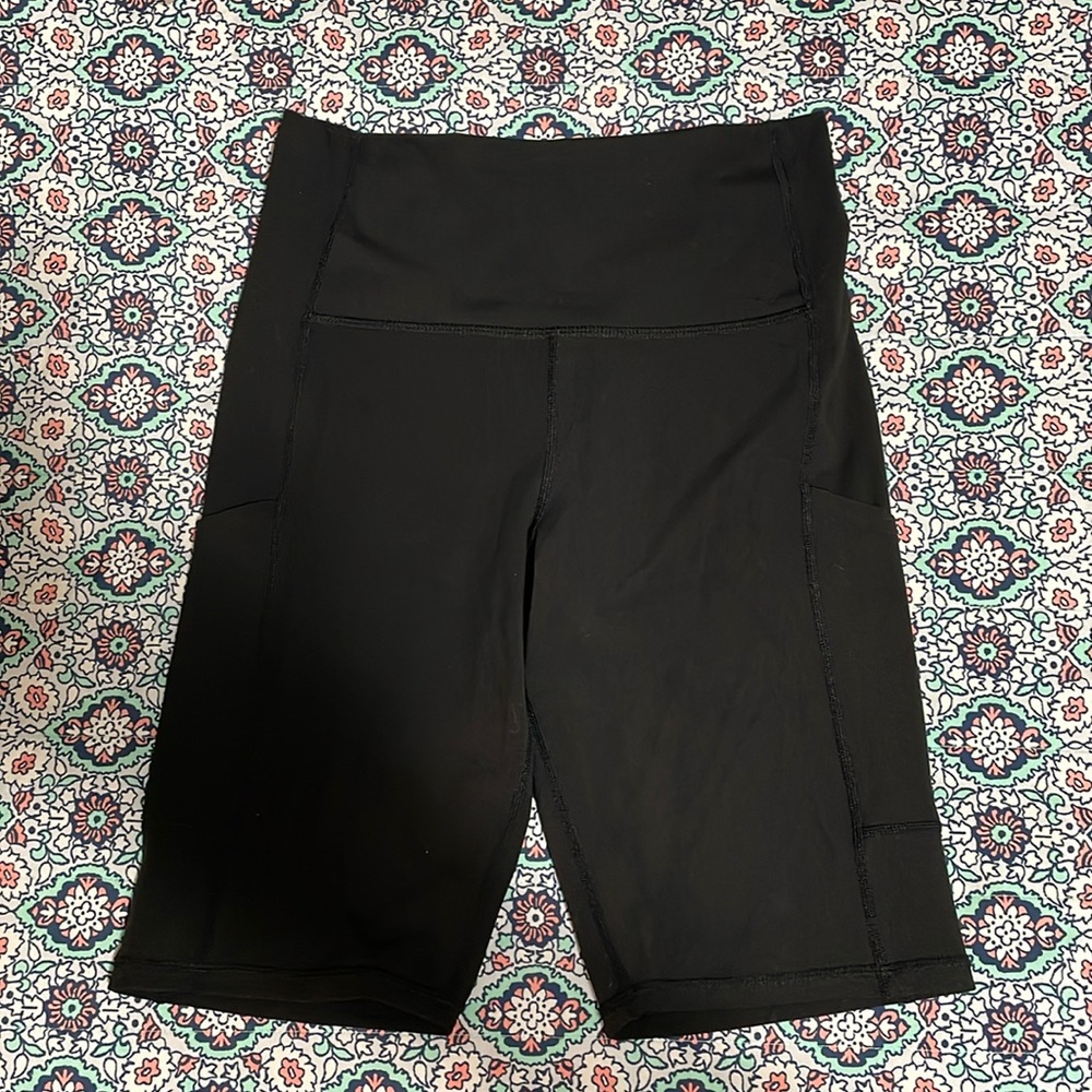 Glyder bike exercise shorts, high waisted, black